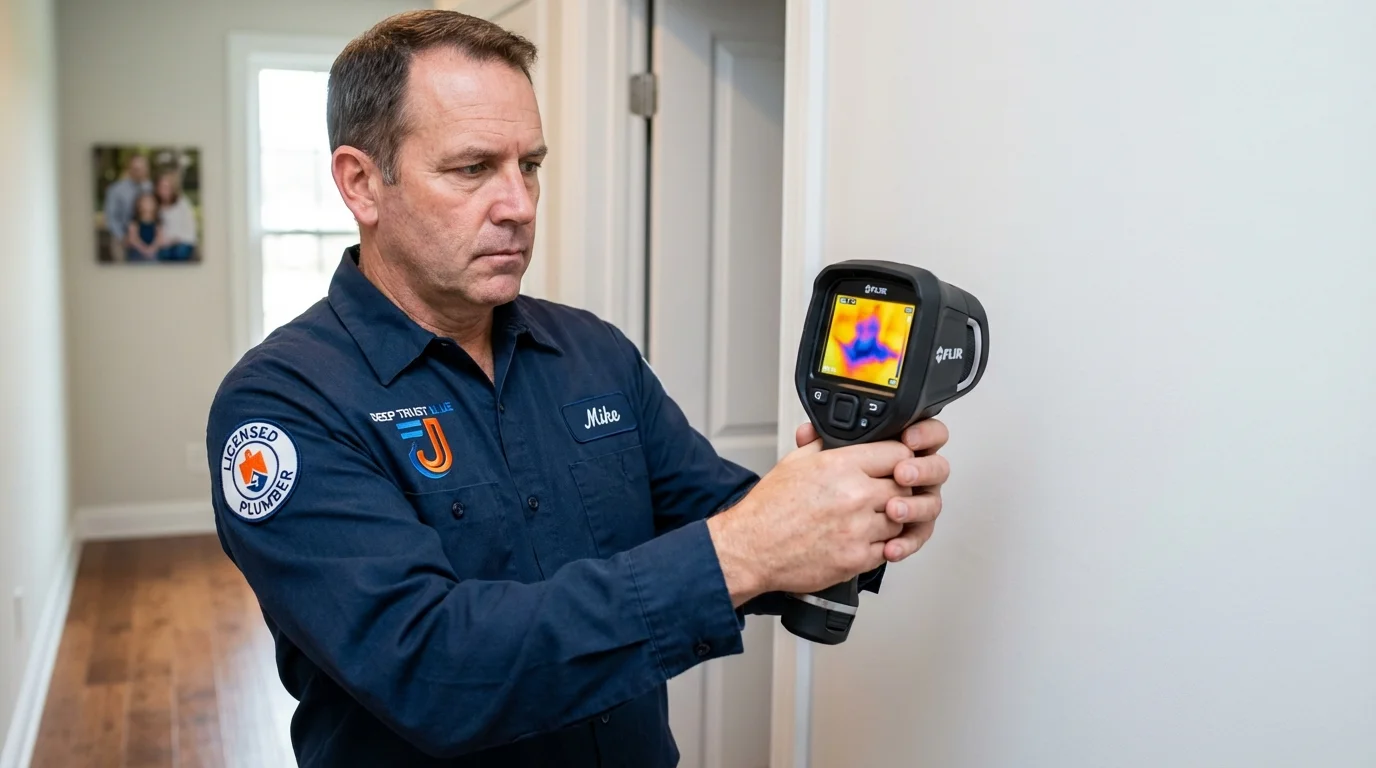 Thermal imaging leak detection by Johns Plumbing LLC in Palm City